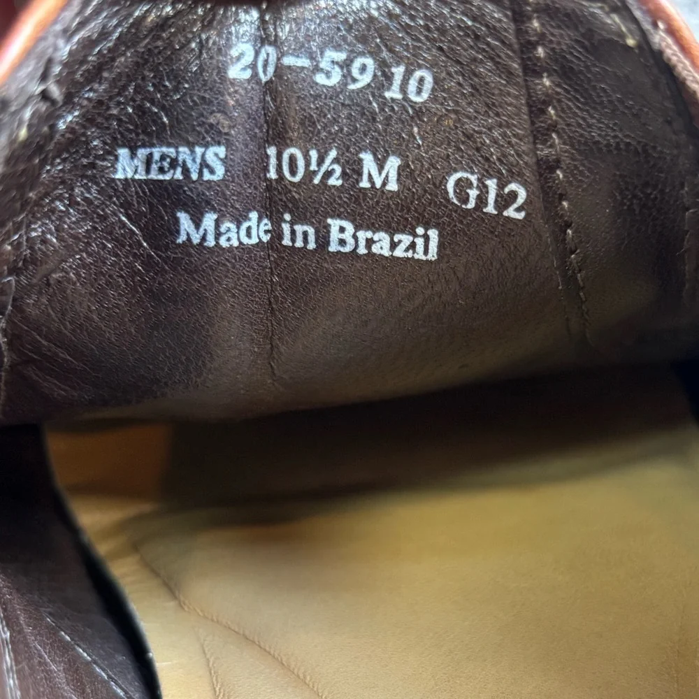 Johnston and Murphy J&M‎ Flex Brown Leather Slip-On Dress Shoes Men’s Size 10.5